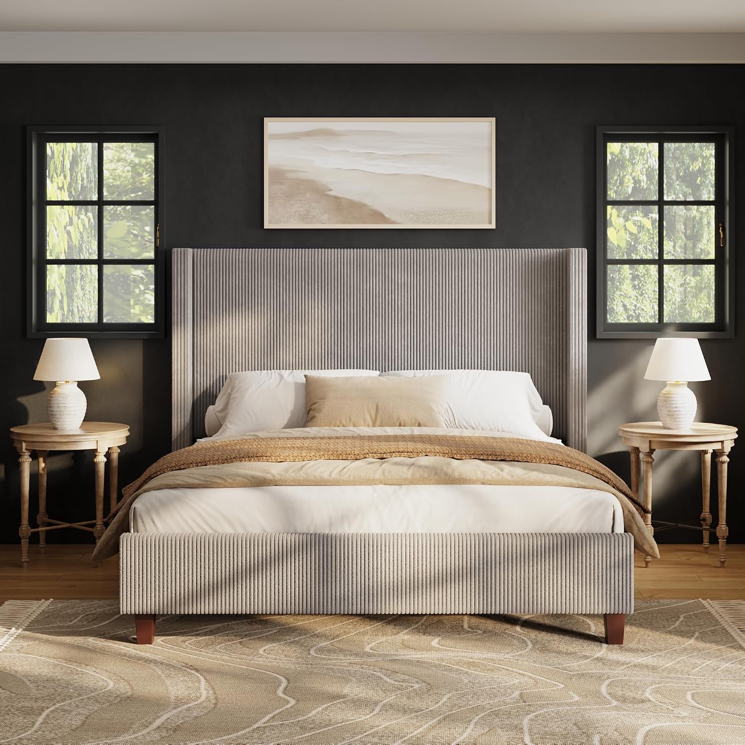 Queen Size Bed Frame with 50.8 - Canopy Bed Frame Metal Queen review and price