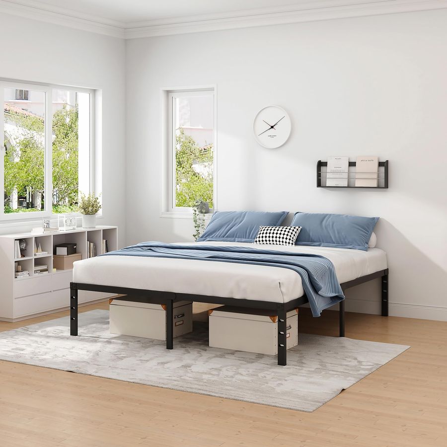 NEW JETO Metal Bed Frame,Queen - Canopy Bed Frame Metal Queen review and price