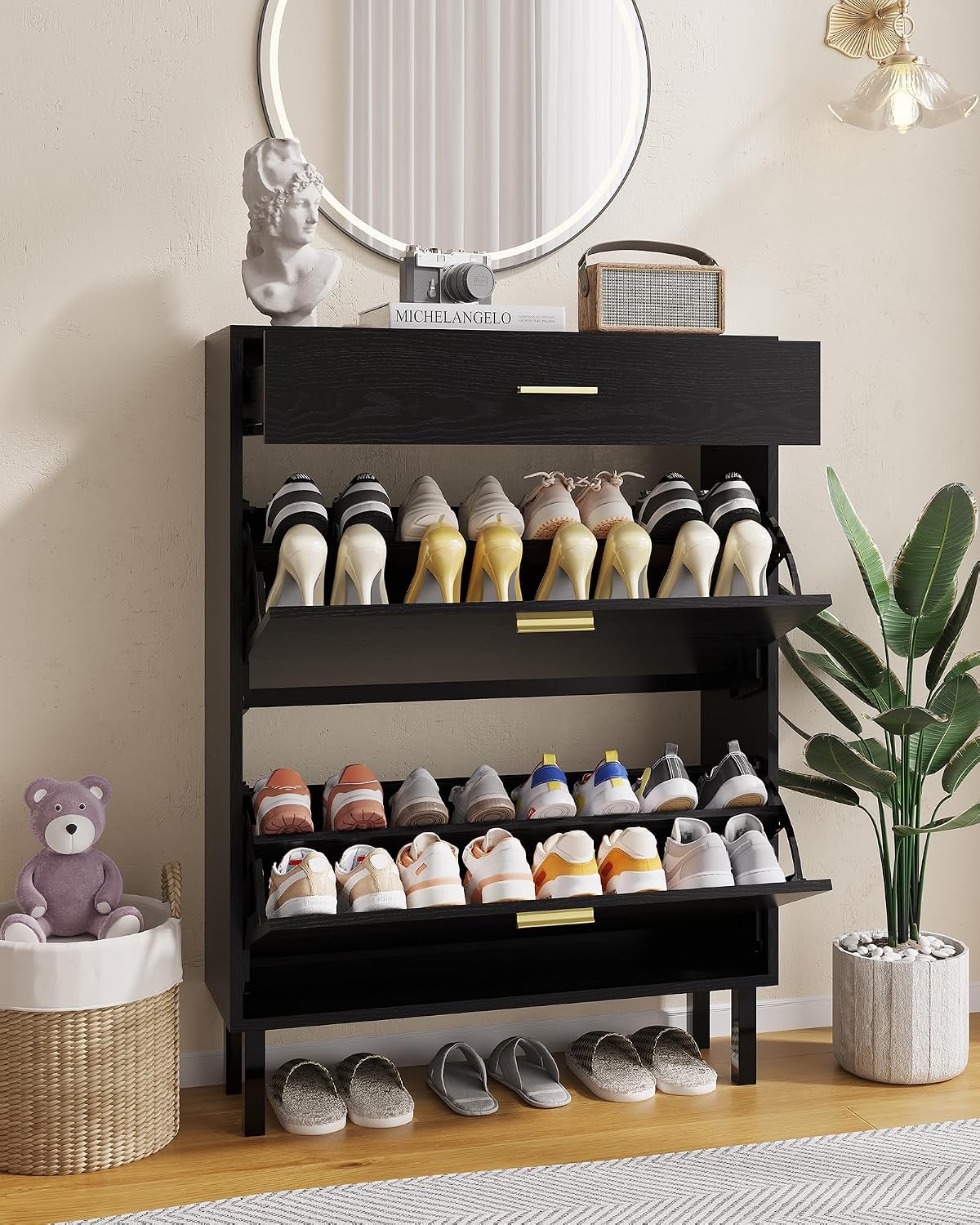 Narrow Shoe Cabinet Storage fo - Shoe Rack Cabinet Narrow Entryway review and price