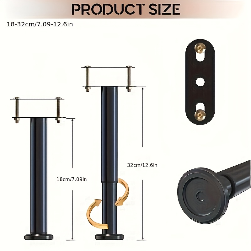 Adjustable Height: 4pcs Bed Fr - Canopy Bed Frame Metal Queen review and price