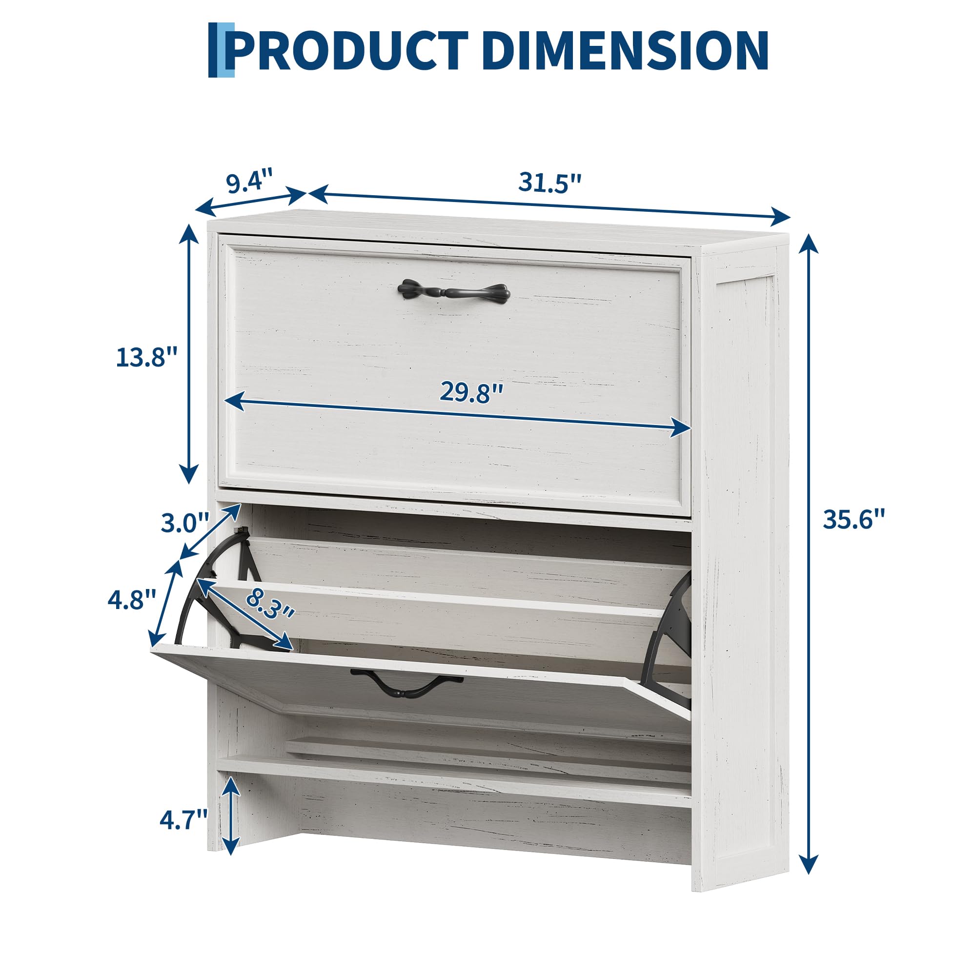 2 Flip Drawer Shoe Cabinet Wit - Shoe Rack Cabinet Narrow Entryway review and price