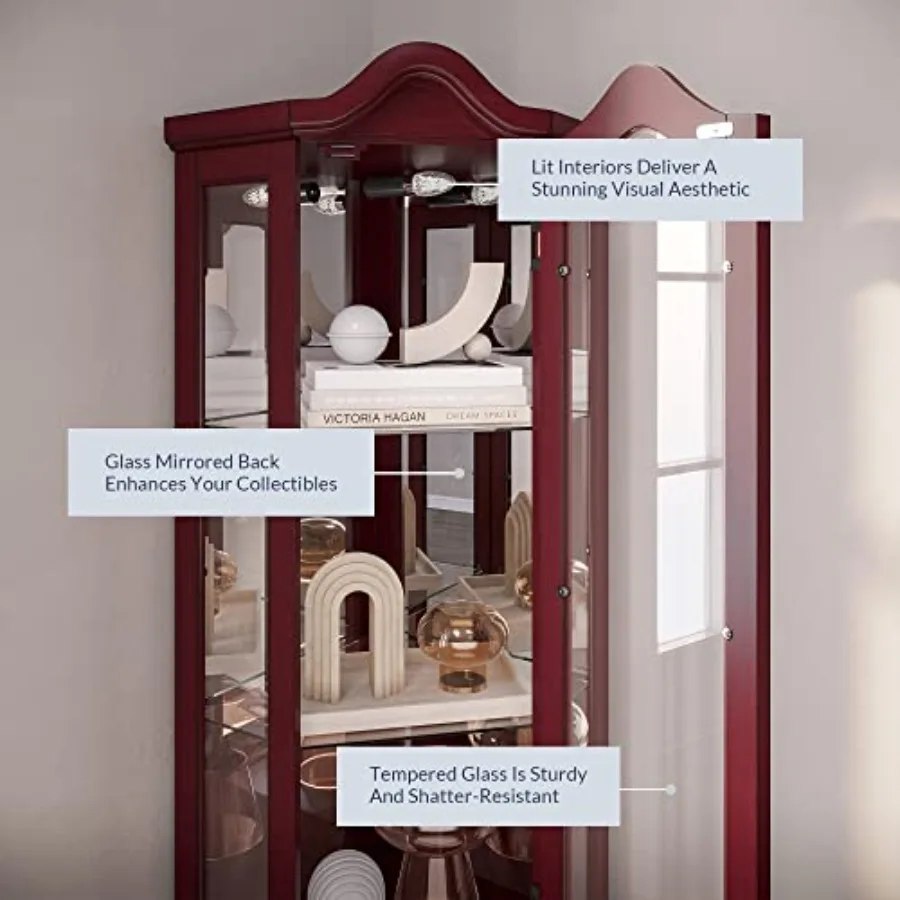 Lighted Corner Display Curved  - Storage review and price