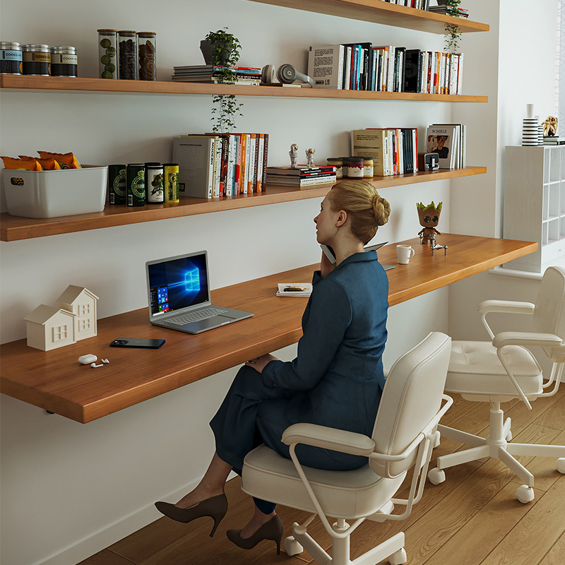 Nordic Solid Wood Desk with Bo - Bedroom Furniture review and price