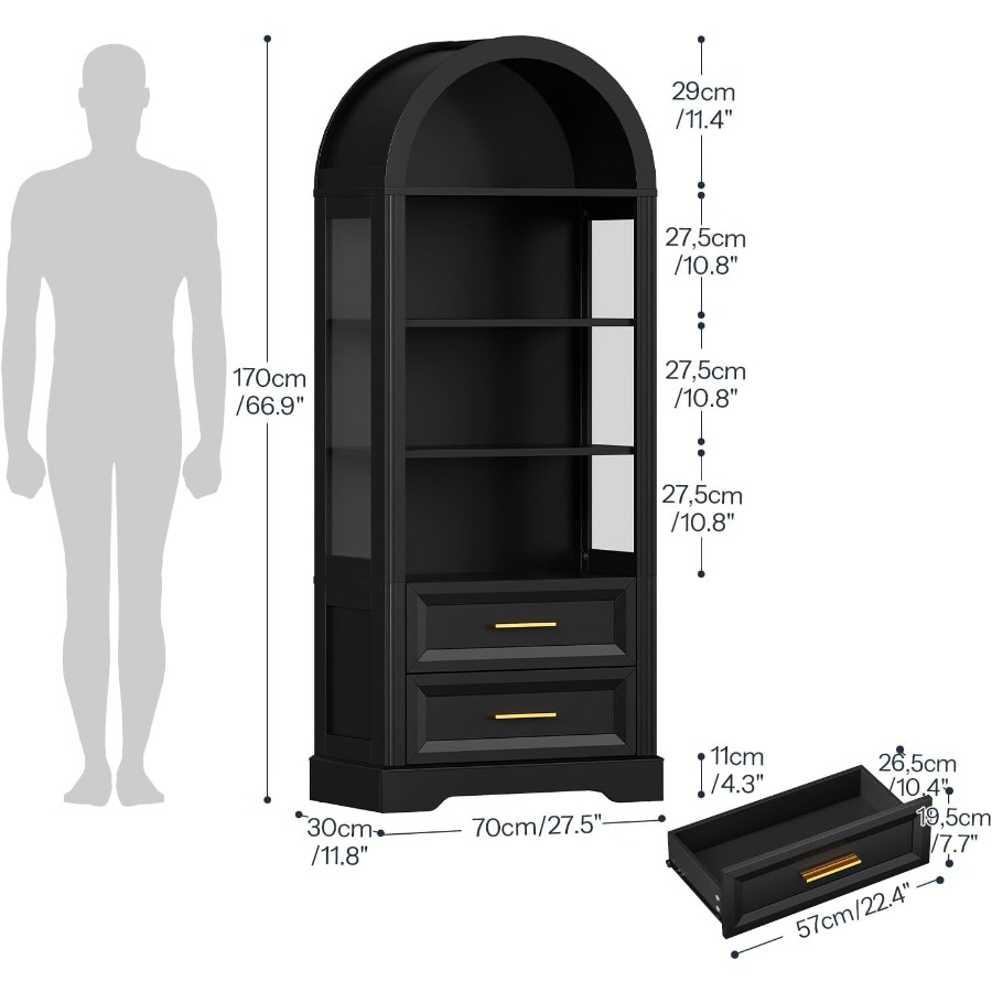 Display Cabinet, Tall Arched B - Storage review and price