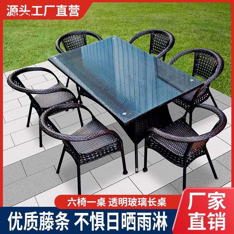 Outdoor rattan tables and chai - Outdoor Furniture review and price