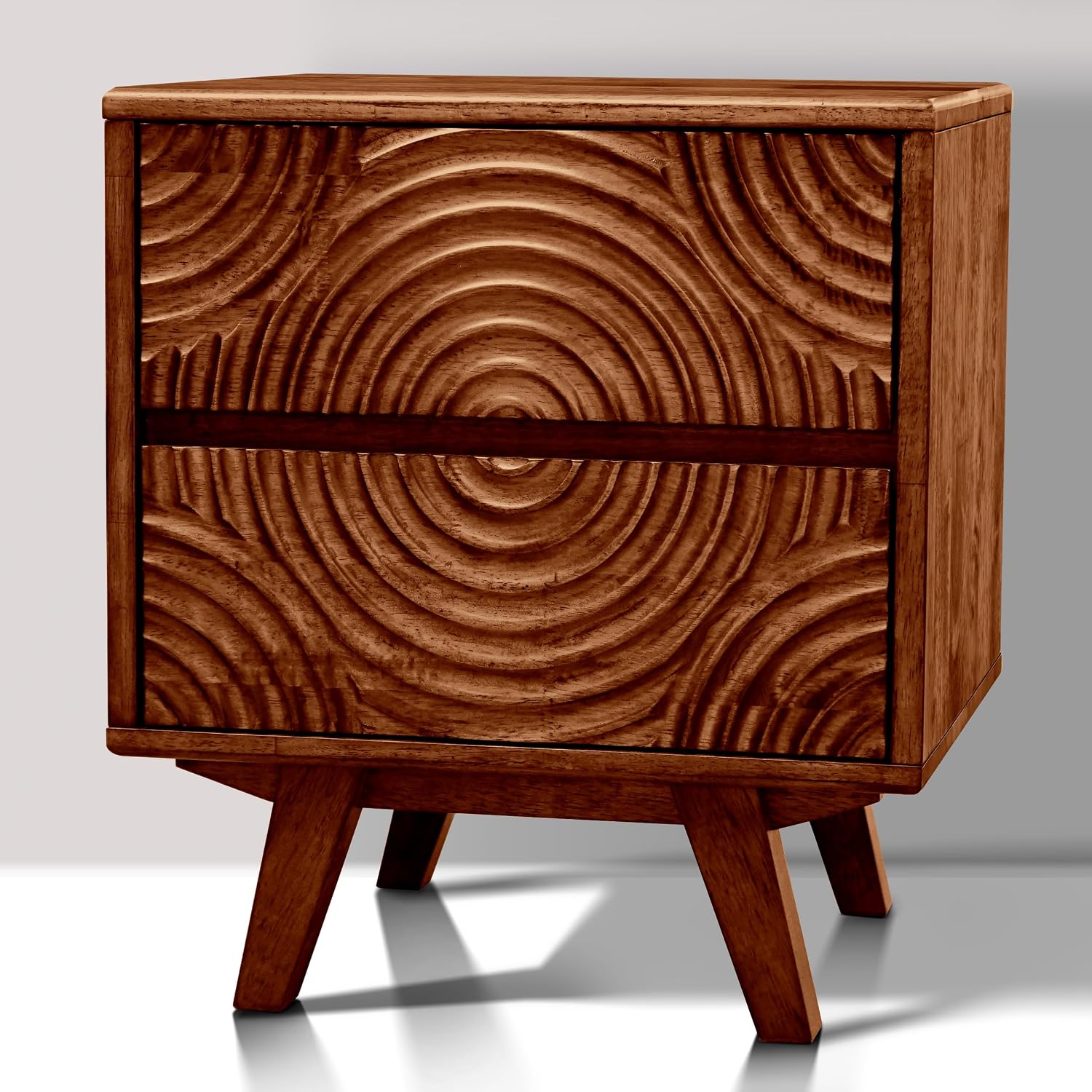 Acacia Solid Wood Nightstand w - Solid Wood Nightstand 2 Drawers review and price