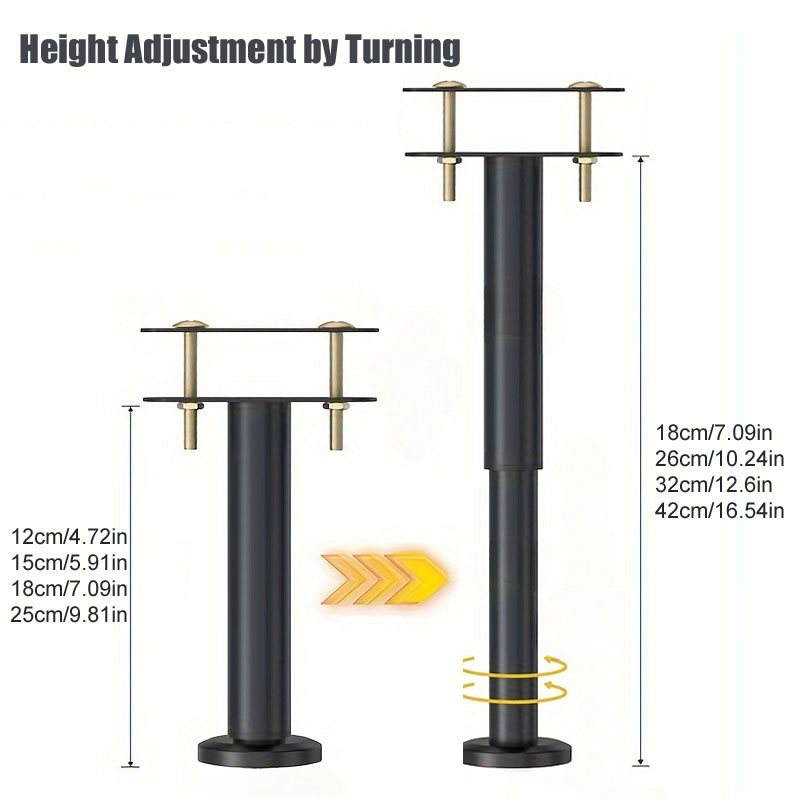 Adjustable Height Range:4 PCS  - Canopy Bed Frame Metal Queen review and price